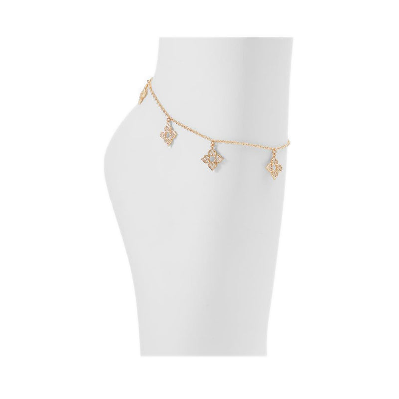 Umeiria Ankle Bracelet - Gold/Clear Multi