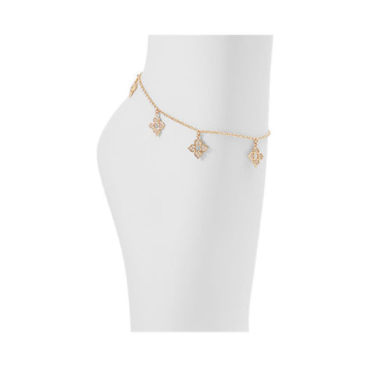 Umeiria Ankle Bracelet - Gold/Clear Multi