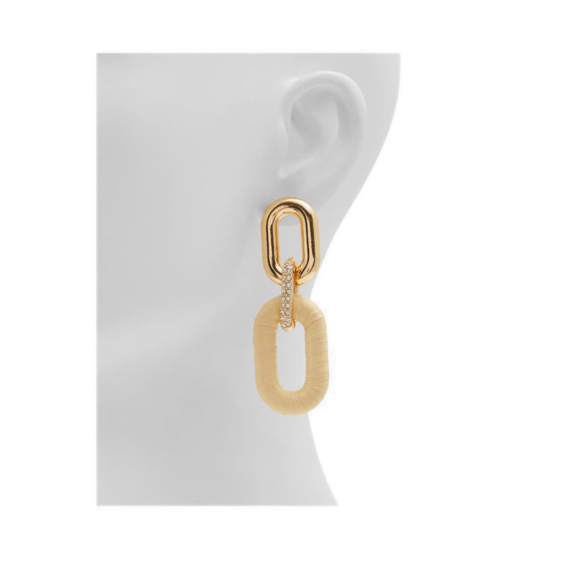 Sundowwn Women's Chandelier Earrings - Gold-Clear Multi