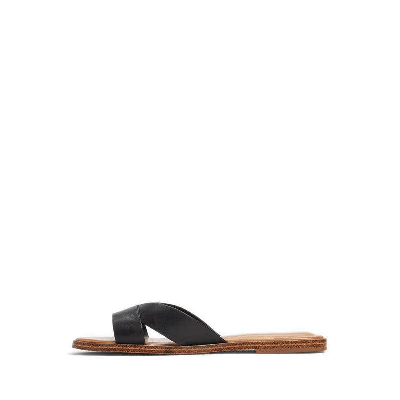 Caria Women's Flat Sandals - Black