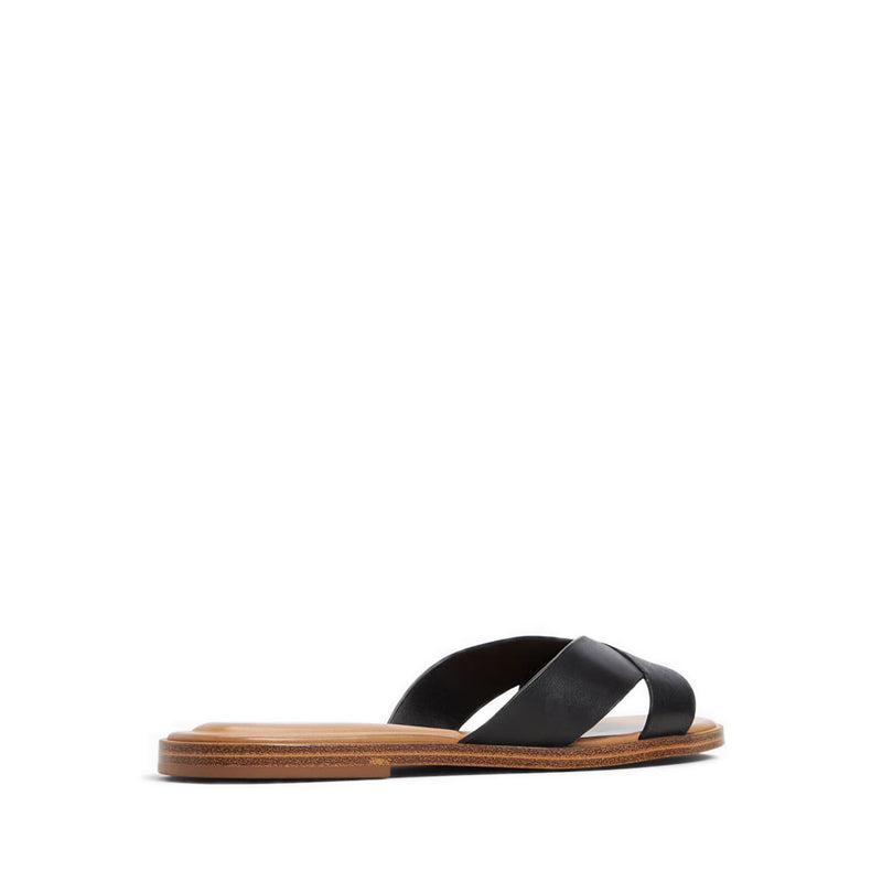Caria Women's Flat Sandals - Black