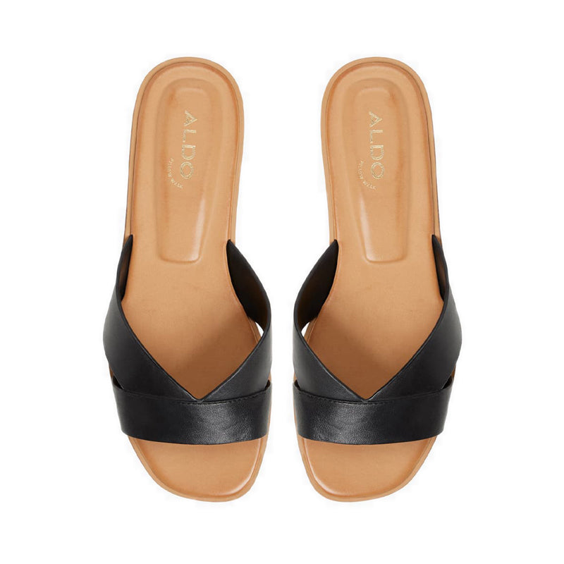 Caria Women's Flat Sandals - Black