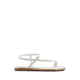 Jomali Women's Flat Sandals - White