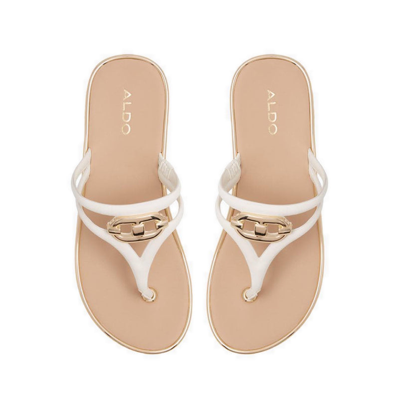 Albobrenna Women's Beach Sandals - White