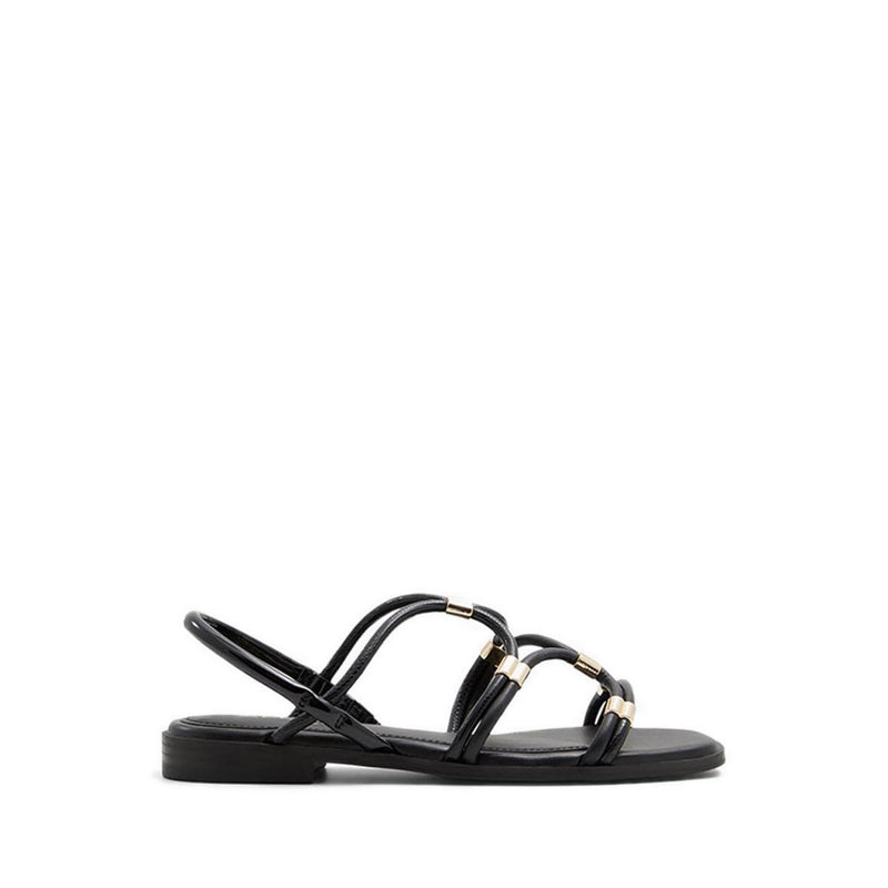 Bychan Women's Flat Sandals - Black