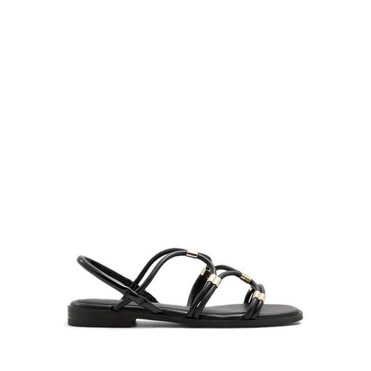 Bychan Women's Flat Sandals - Black