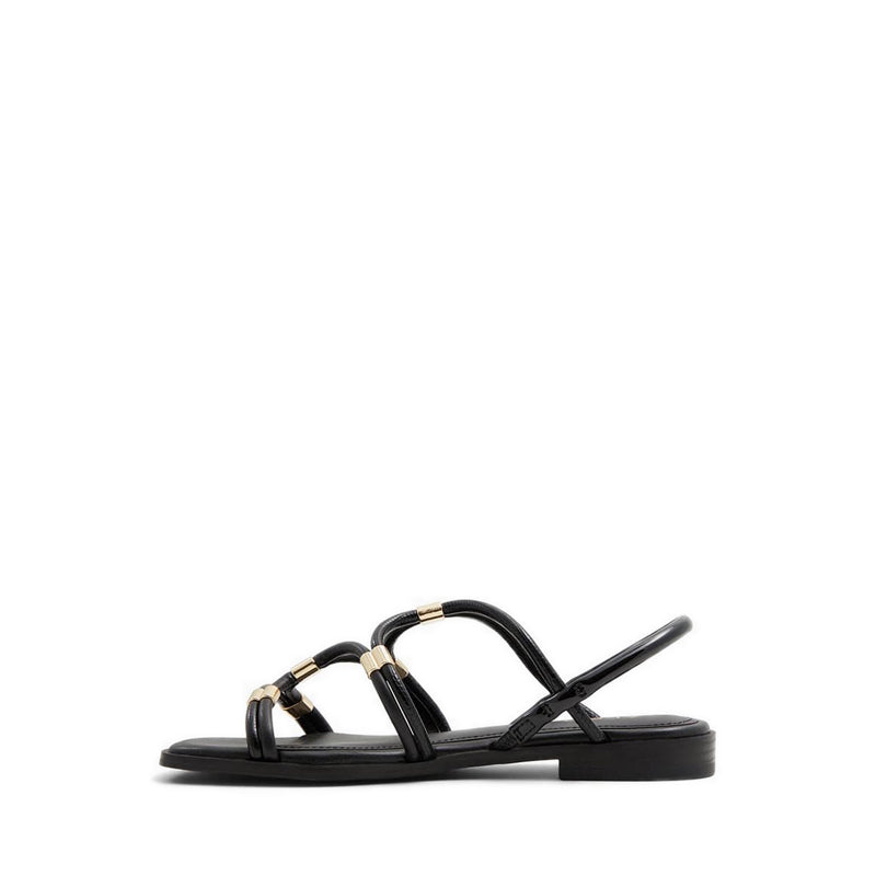 Bychan Women's Flat Sandals - Black
