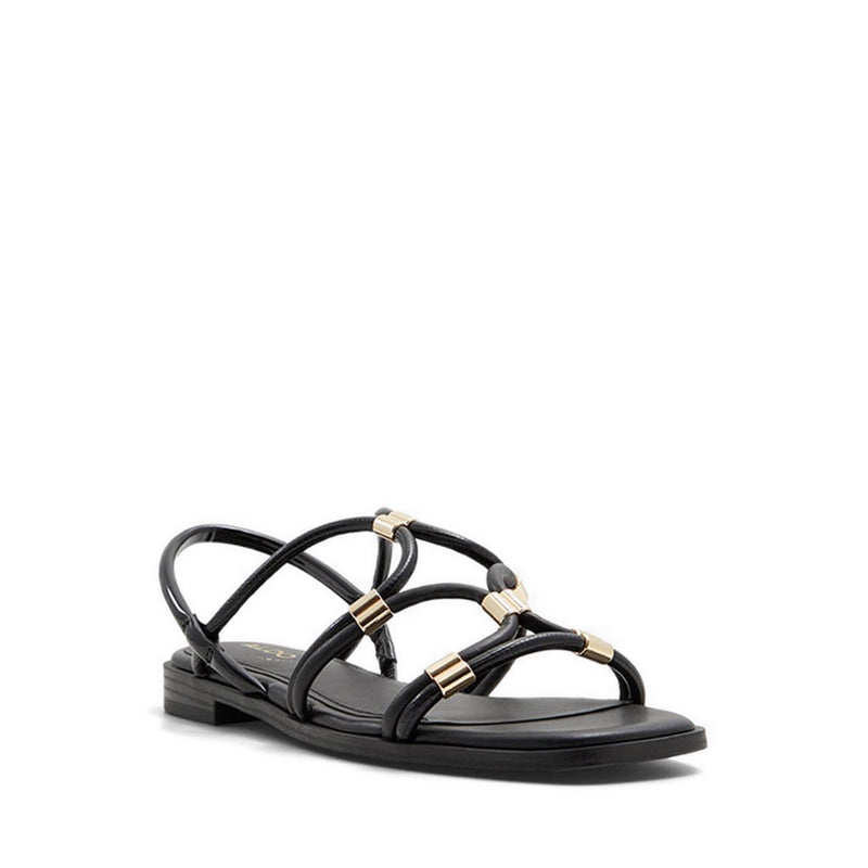 Bychan Women's Flat Sandals - Black