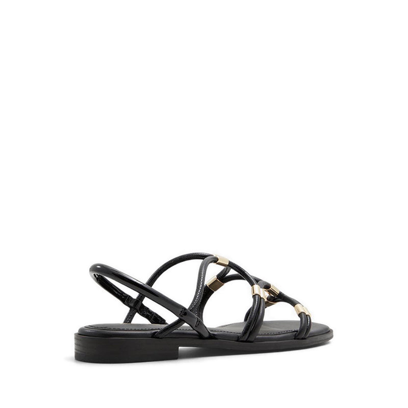 Bychan Women's Flat Sandals - Black