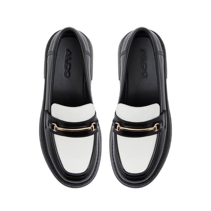 Grundgens Women's Loafers Shoe - White/Black
