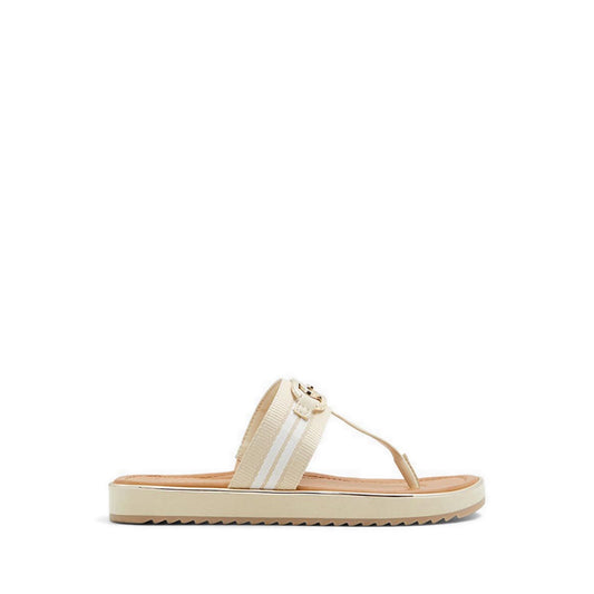 Nesien Women's T-Strap Sandals - Beige
