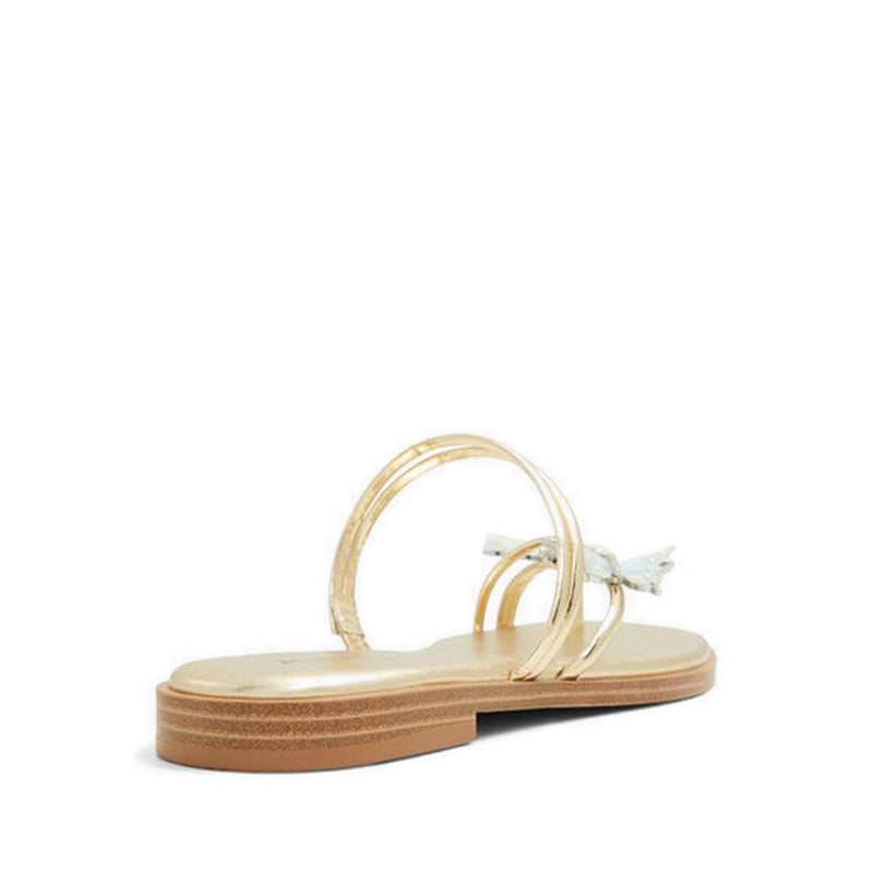 Glasswing Women's Flat Sandals - Gold