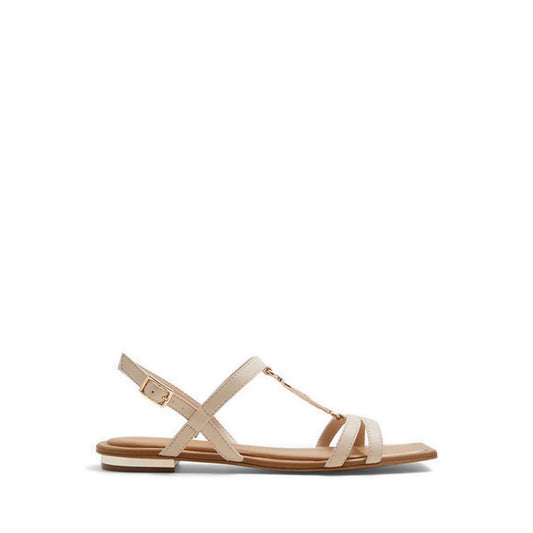 Glaoni Women's Flat Sandals - Beige