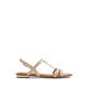 Glaoni Women's Flat Sandals - Beige