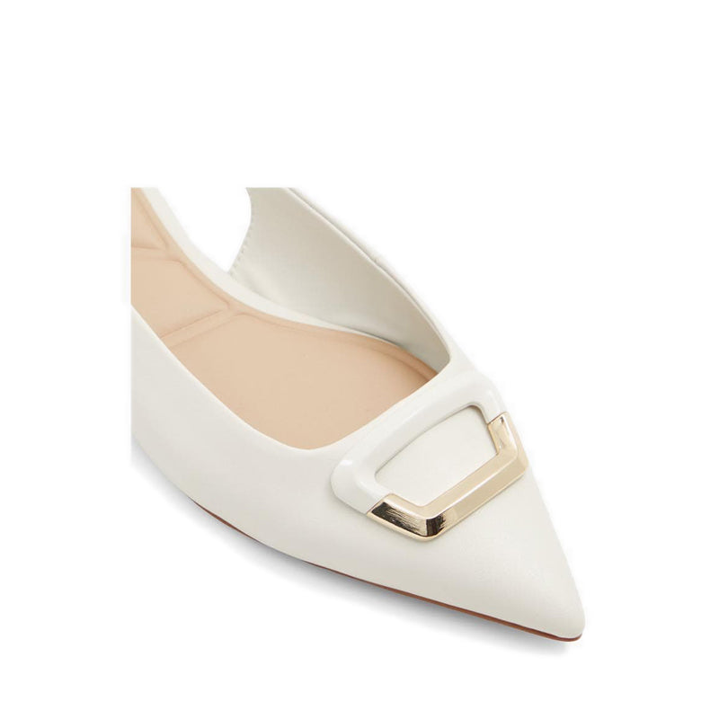 Budapest Women's Ballet Flats - White