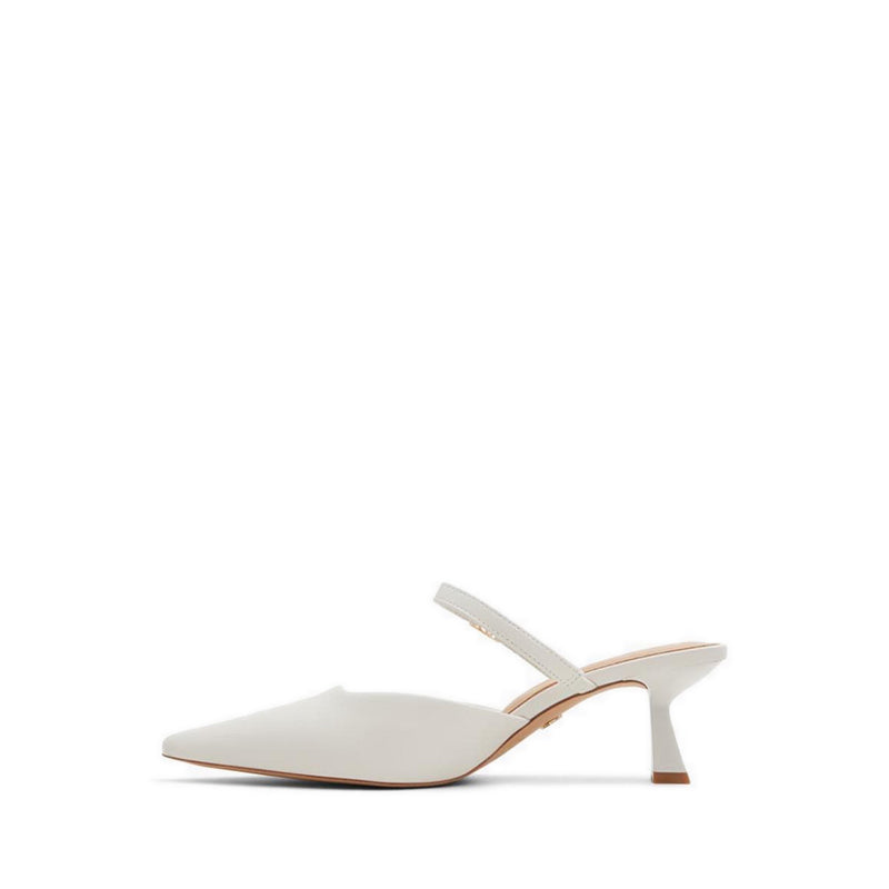 Tawm Women's Heeled Mules - White/Bone