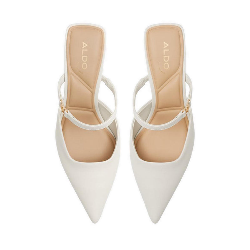 Tawm Women's Heeled Mules - White/Bone