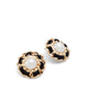 Cian Women's Earrings - Black/Gold Multi