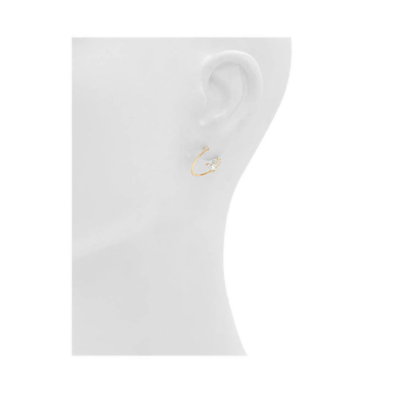 Helixia Women's Earrings - Gold/Clear Multi