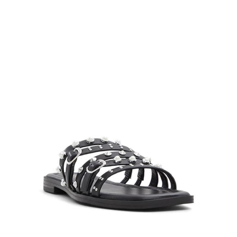Pearlyne Women's Flat Sandals - Black