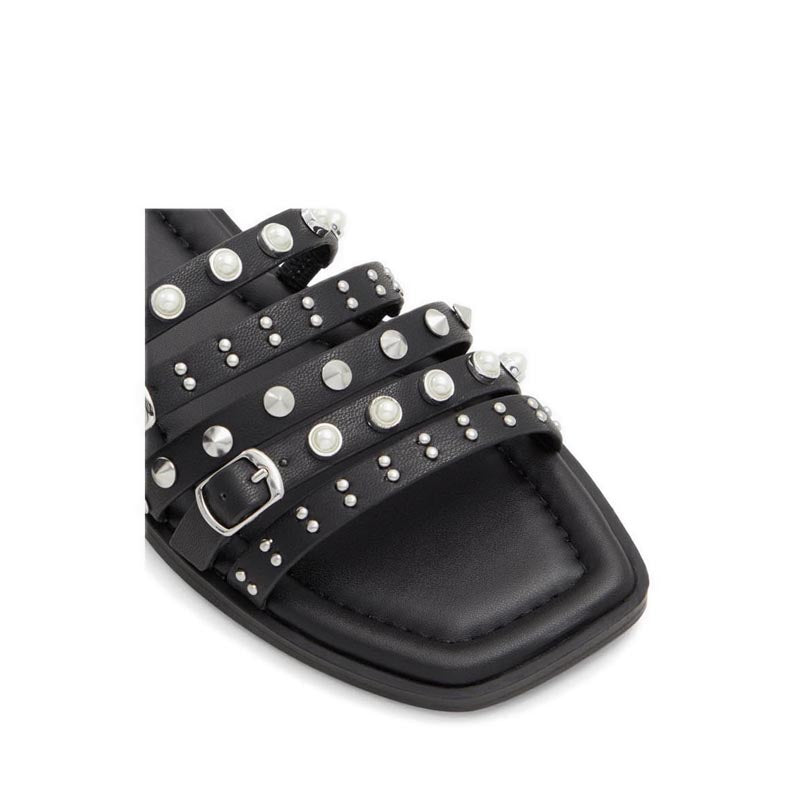 Pearlyne Women's Flat Sandals - Black