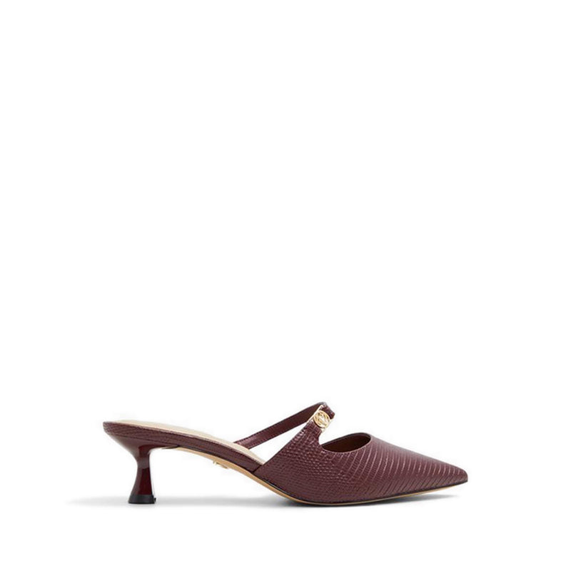 Esperance Women's Heeled Mules - Bordo