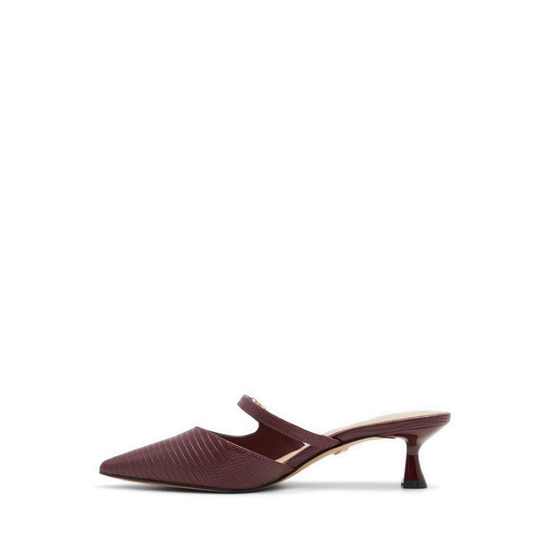 Esperance Women's Heeled Mules - Bordo