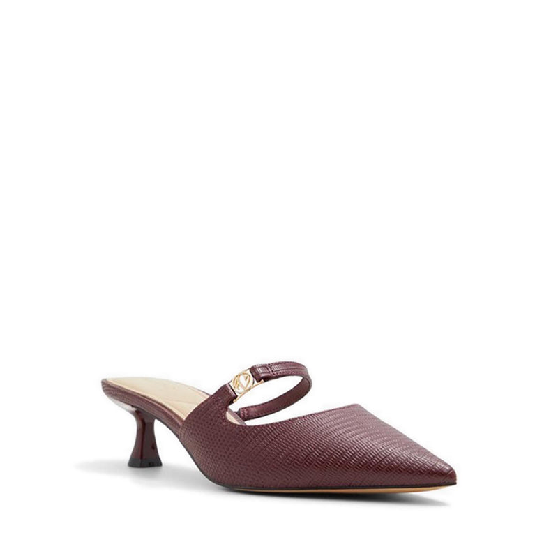 Esperance Women's Heeled Mules - Bordo
