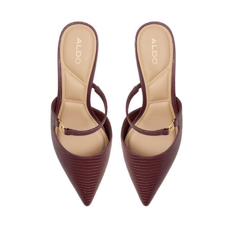 Esperance Women's Heeled Mules - Bordo