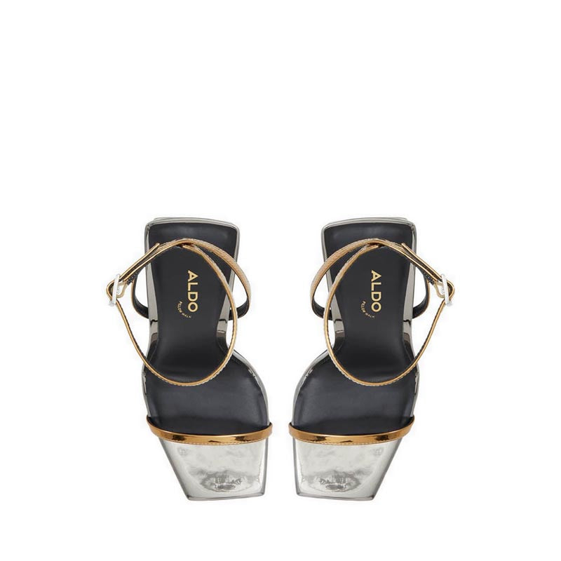 Elamaedar Women's Heeled Sandals - Metallic Multi