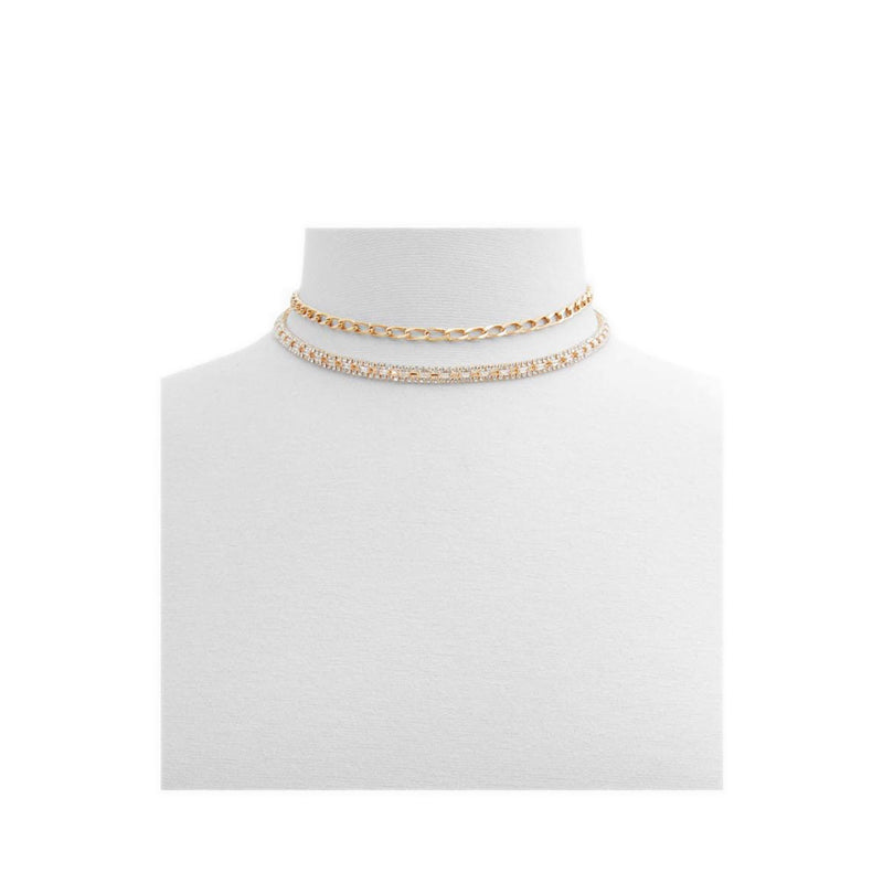 Abiegan Women's Necklace - Gold/Clear Multi