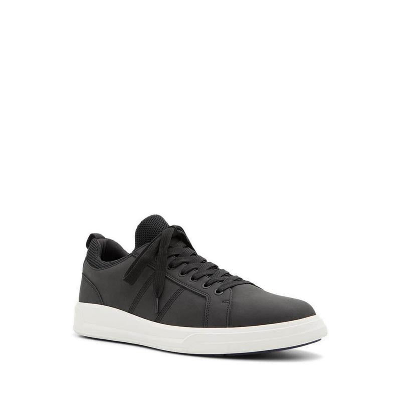 Prasien Men's Low Top Sneakers - Black