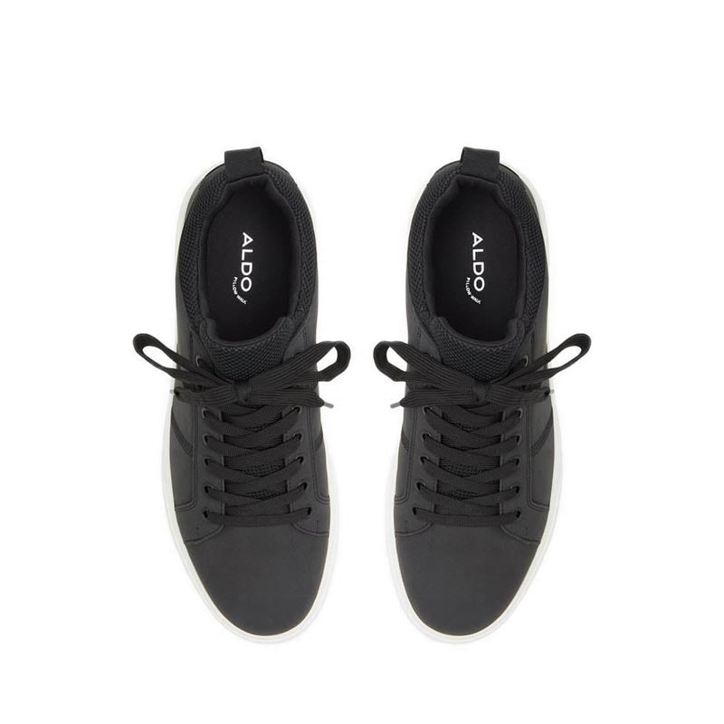 Prasien Men's Low Top Sneakers - Black