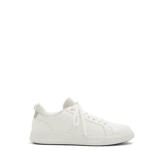 Prasien Men's Low Top Sneakers - White