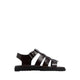 Darby Men's Flat Sandals - Dark Brown
