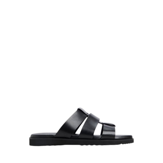 Light Men's Flat Sandals - Black