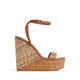Marysol Women Wedge Sandals - Medium Brown
