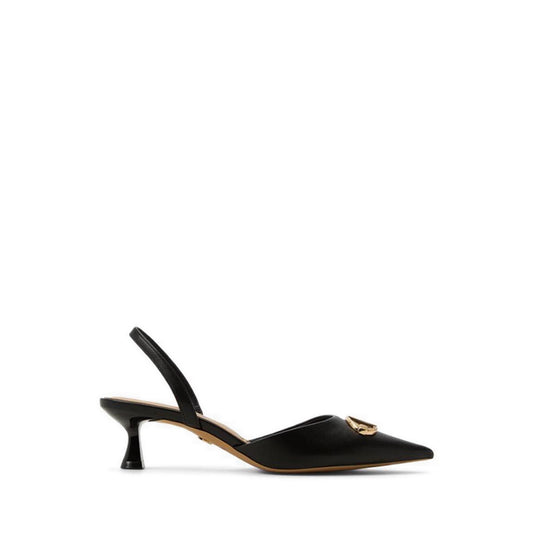 Delicate Women's Heeled Shoes - Black