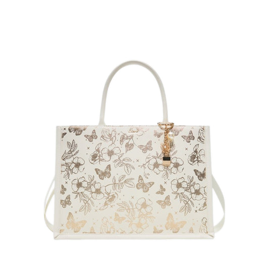 Florency Satchel Bag - Bone