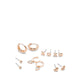 Smoochess Earrings - Gold/Clear Multi