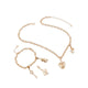 Bemyvalentine Ladies Jewellery Set - Gold/Clear Multi