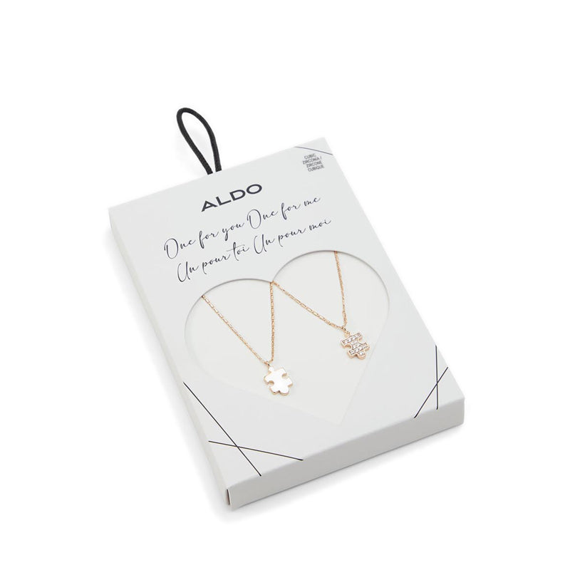 Besties Women's Necklace - Gold/Clear Multi
