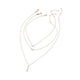 Olina Women's Necklace - Gold/Clear Multi