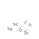 Jennaena Women Earrings - Silver/ Clear Multi