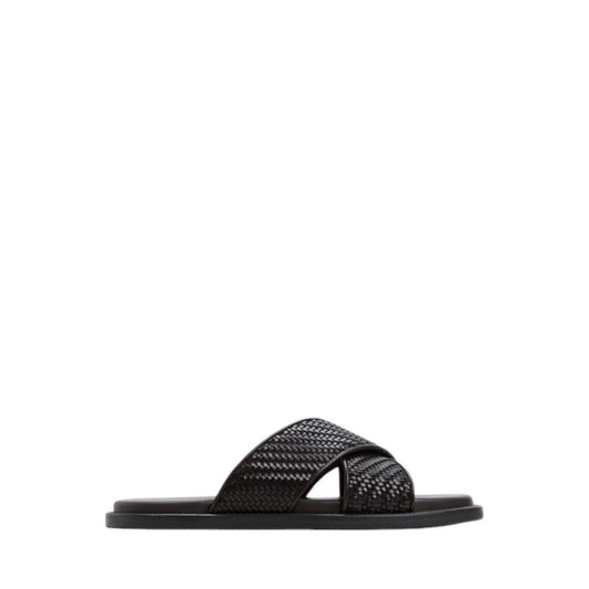Tarik Men's Flat Sandals - Dark Brown