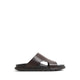 Soar Men's Flat Sandals - Dark Brown