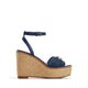 Ybylin Women's Wedges - Navy