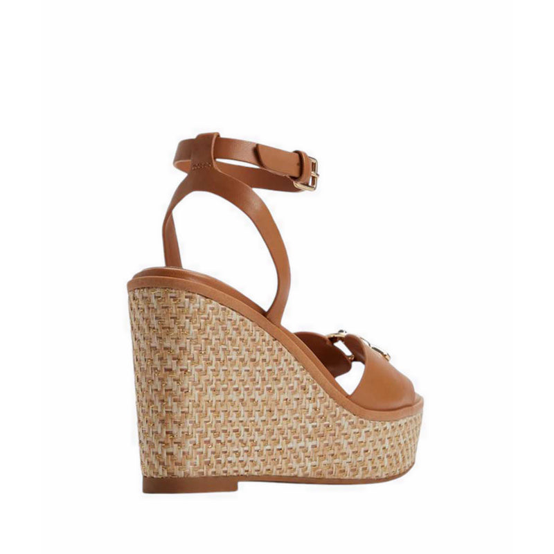 Aldo Ybylin Wedge Sandals - Medium Brown