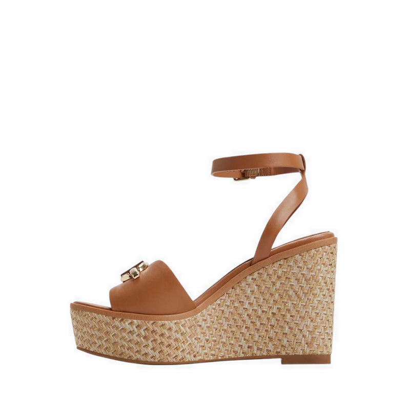 Aldo Ybylin Wedge Sandals - Medium Brown