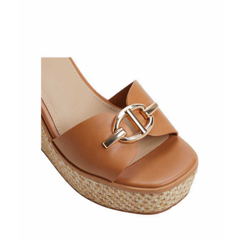 Aldo Ybylin Wedge Sandals - Medium Brown